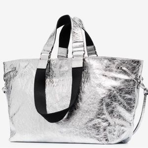 ♥️ Isabel Marant Wardy Tote - Silver RARE!! Worn but lots of life left - Leather